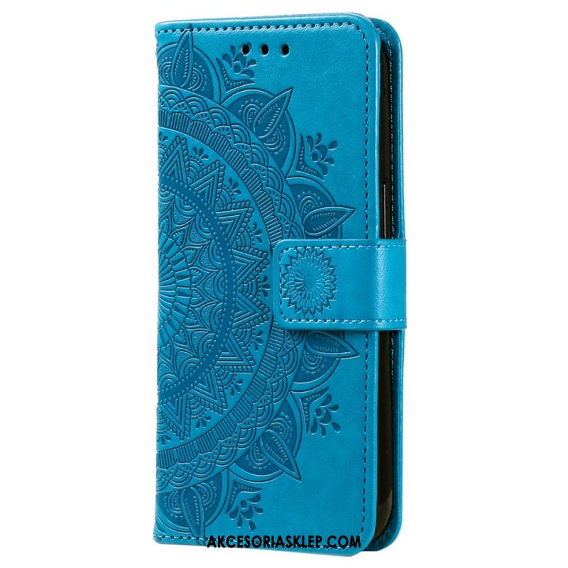 Etui Folio Xiaomi Redmi Note 13 Pro Plus 5g Mandala Słońce Z Paskiem Etui Ochronne