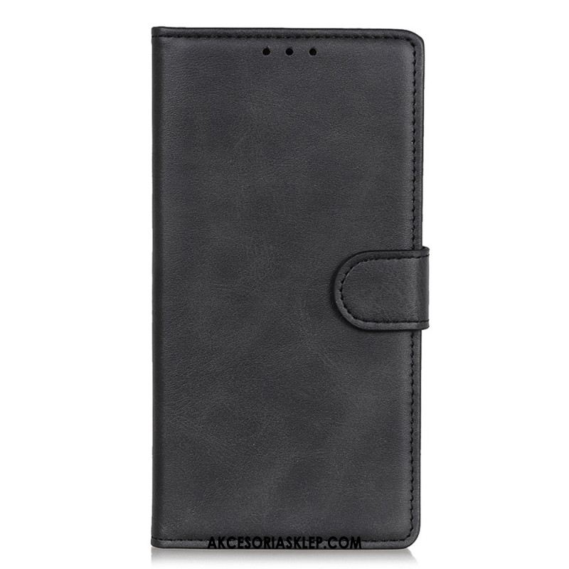 Etui Folio Xiaomi Redmi Note 13 Pro Plus 5g Matowa Sztuczna Skóra Etui Ochronne