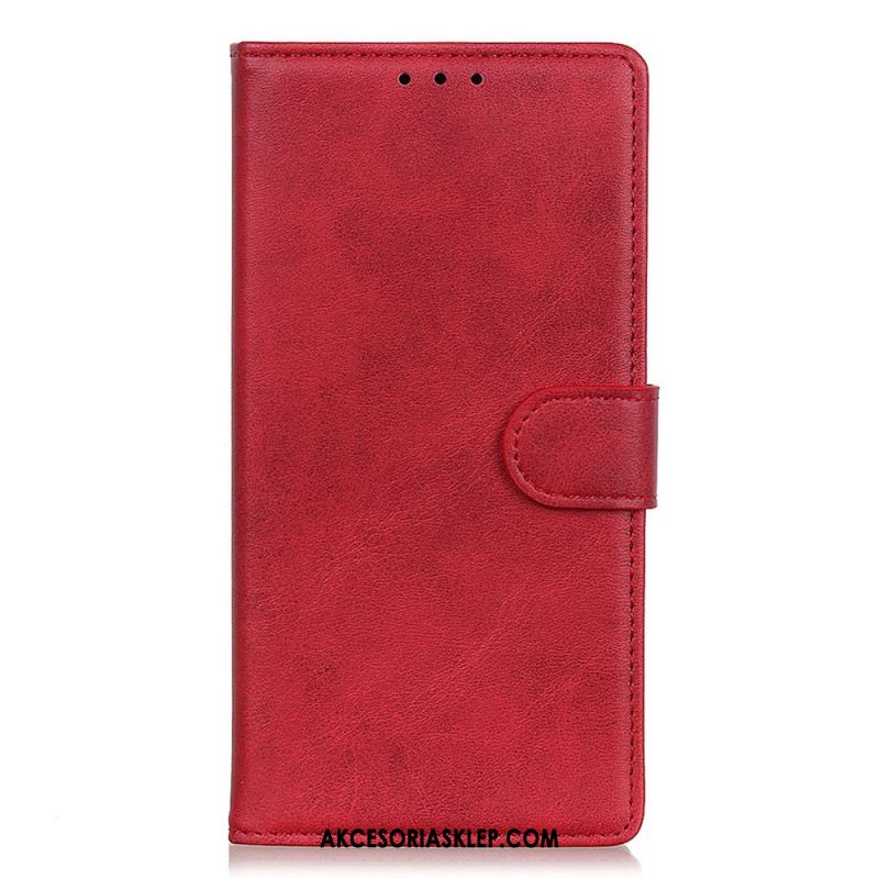 Etui Folio Xiaomi Redmi Note 13 Pro Plus 5g Matowa Sztuczna Skóra Etui Ochronne