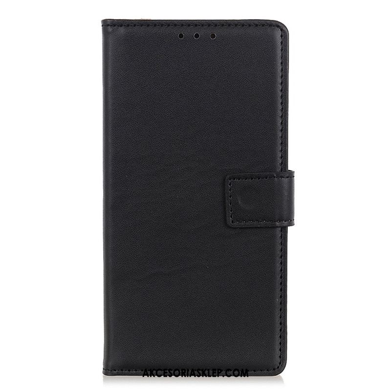 Etui Folio Xiaomi Redmi Note 13 Pro Plus 5g Prosta Sztuczna Skóra