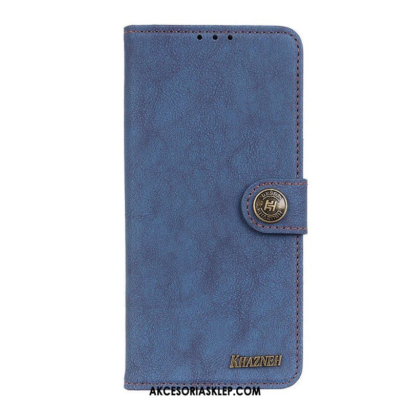 Etui Folio do Google Pixel 6A Khazneh Dwoina Ze Sztucznej Skóry W Stylu Retro