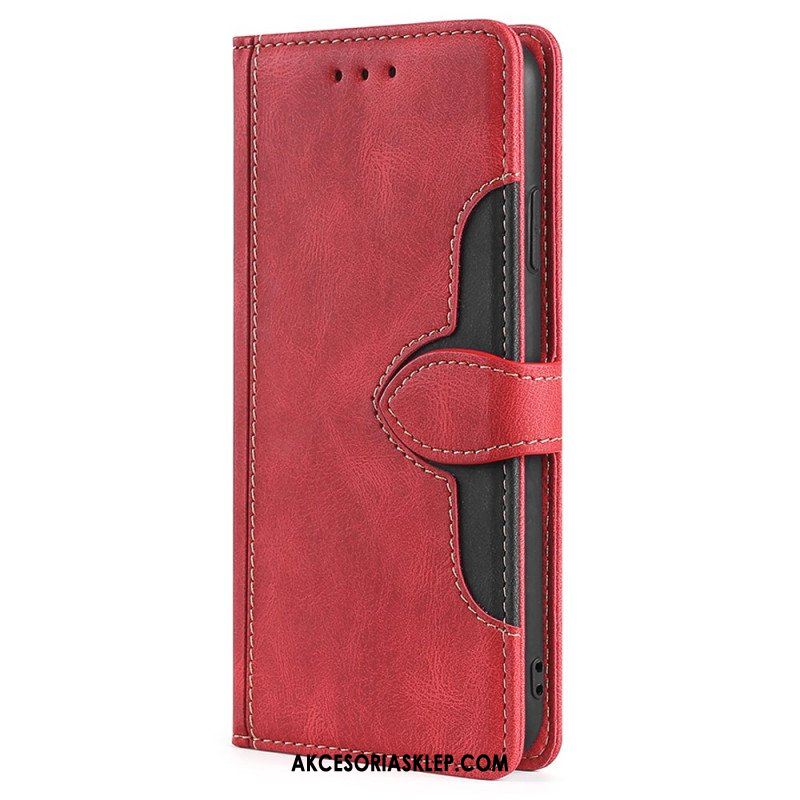 Etui Folio do Honor Magic 5 Lite Dwukolorowy Kwiatowy