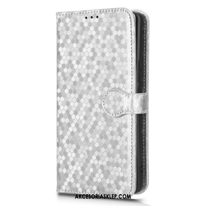 Etui Folio do Honor Magic 5 Lite z Łańcuch Wzór 3d Na Ramiączkach