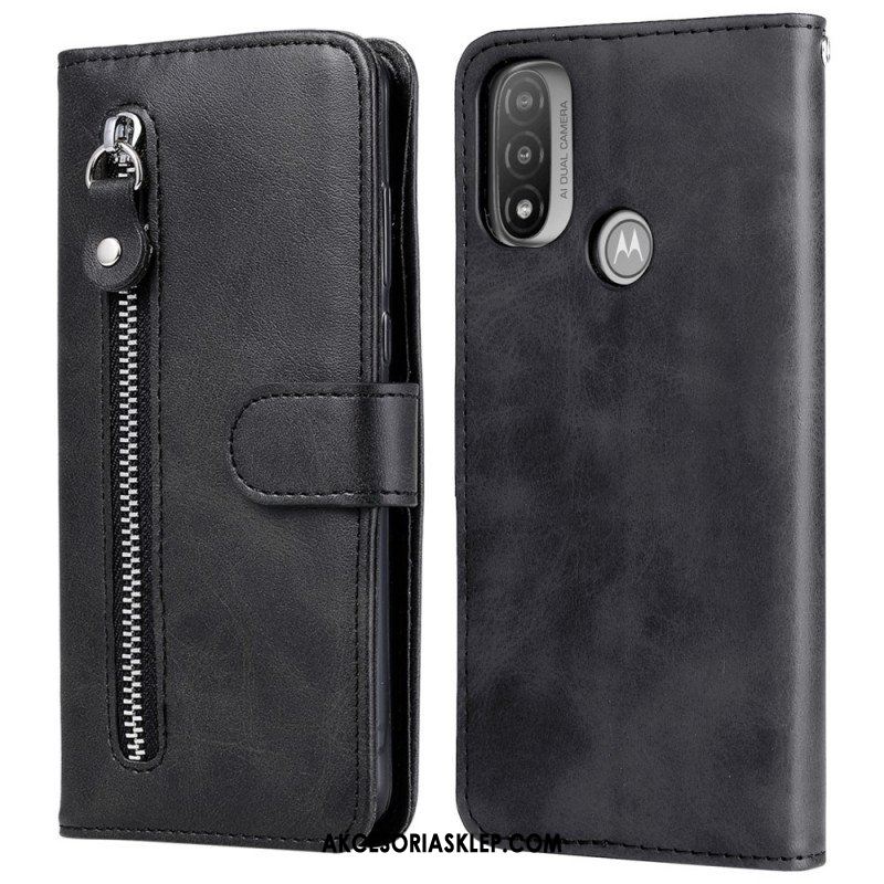 Etui Folio do Moto E40 / E30 / E20 Zabytkowa Portmonetka