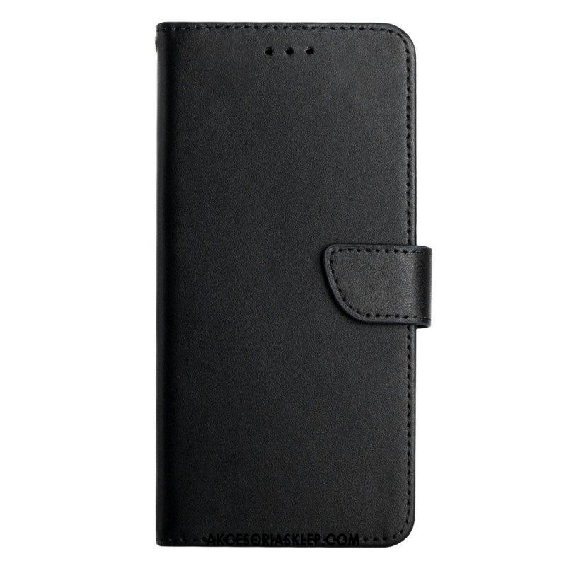 Etui Folio do OnePlus Nord 2T 5G Prawdziwa Skóra Nappa