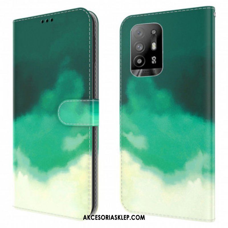 Etui Folio do Oppo A94 5G Akwarela