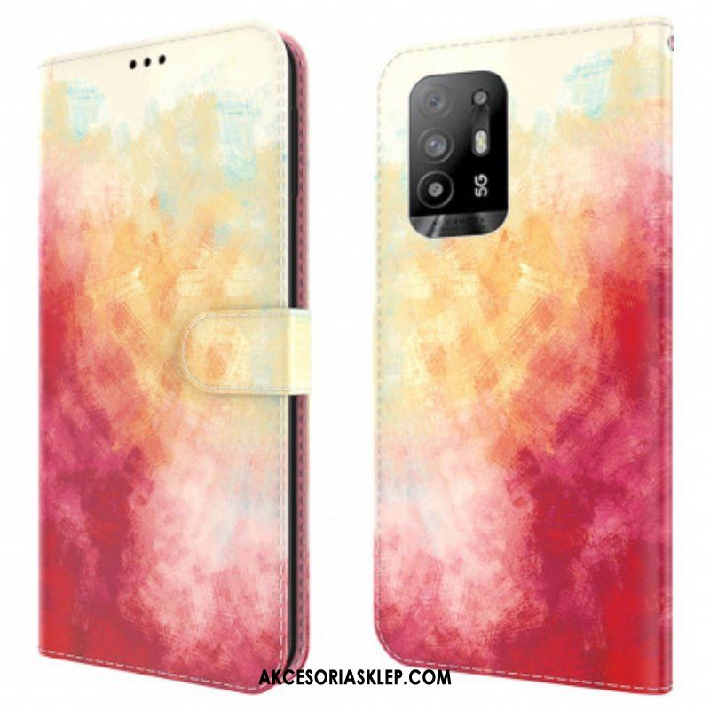 Etui Folio do Oppo A94 5G Akwarela