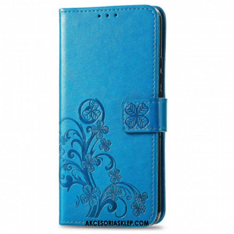 Etui Folio do Oppo A94 5G Czterolistna Koniczyna