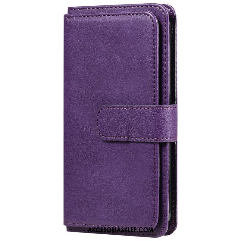 Etui Folio do Oppo A94 5G Etui Na Karty Ze Sztucznej Skóry