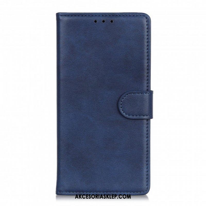 Etui Folio do Oppo A94 5G Retro Matowy Efekt Skóry