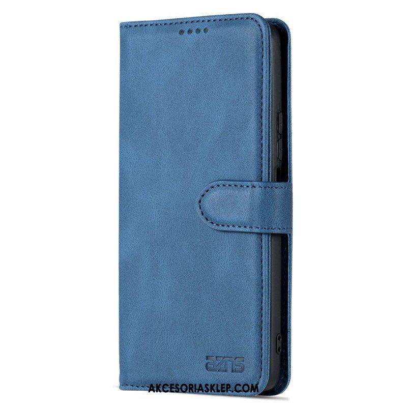 Etui Folio do Poco F4 Stylizacja Skóry Azns