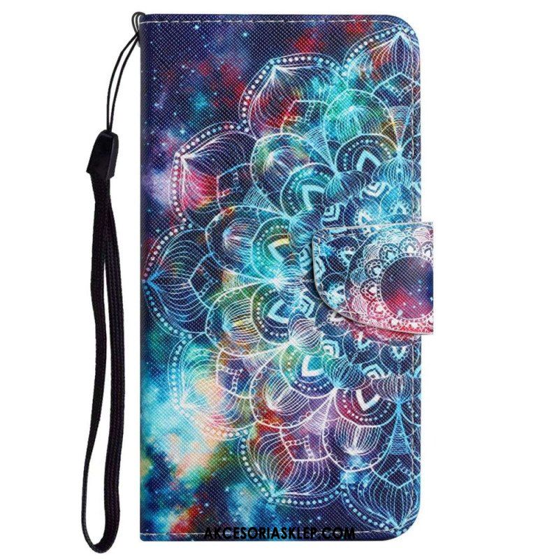 Etui Folio do Poco X4 Pro 5G z Łańcuch Paskowata Mandala