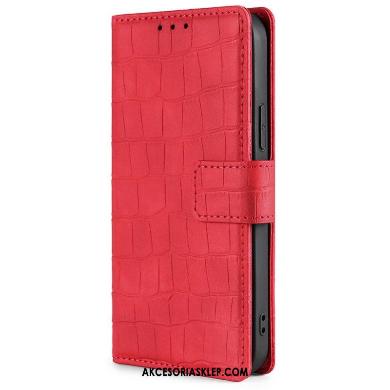 Etui Folio do Poco X5 5G Krokodyl