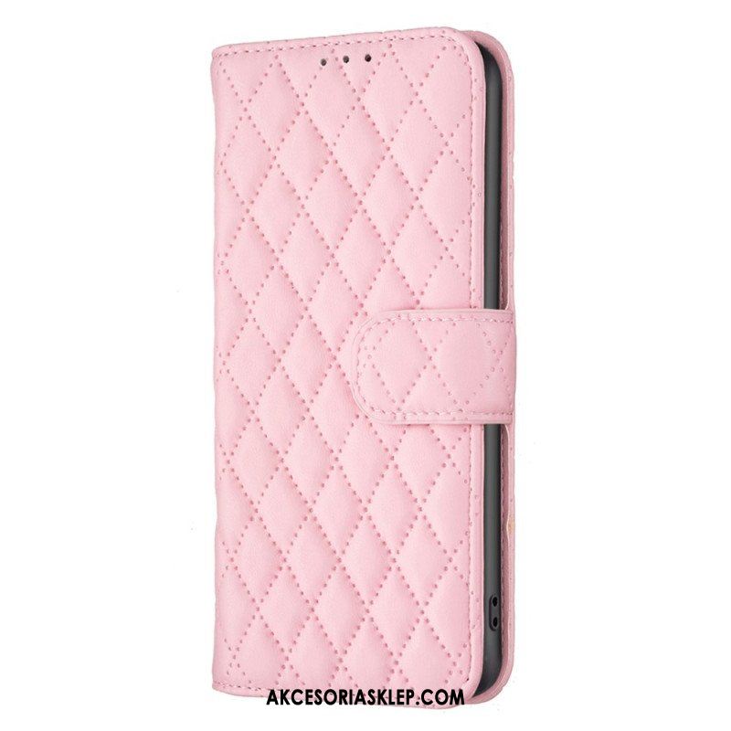 Etui Folio do Poco X5 Pro 5G Pikowany Binfen Kolor