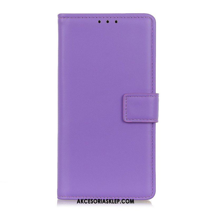 Etui Folio do Samsung Galaxy A13 5G / A04s Błyszcząca Sztuczna Skóra