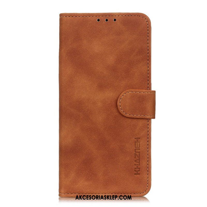 Etui Folio do Samsung Galaxy A13 5G / A04s Khazneh Efekt Skóry W Stylu Vintage