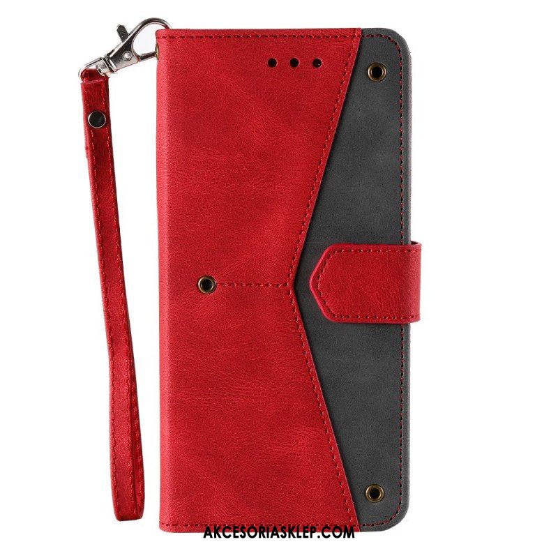 Etui Folio do Samsung Galaxy A13 5G / A04s Szwy W Dotyku