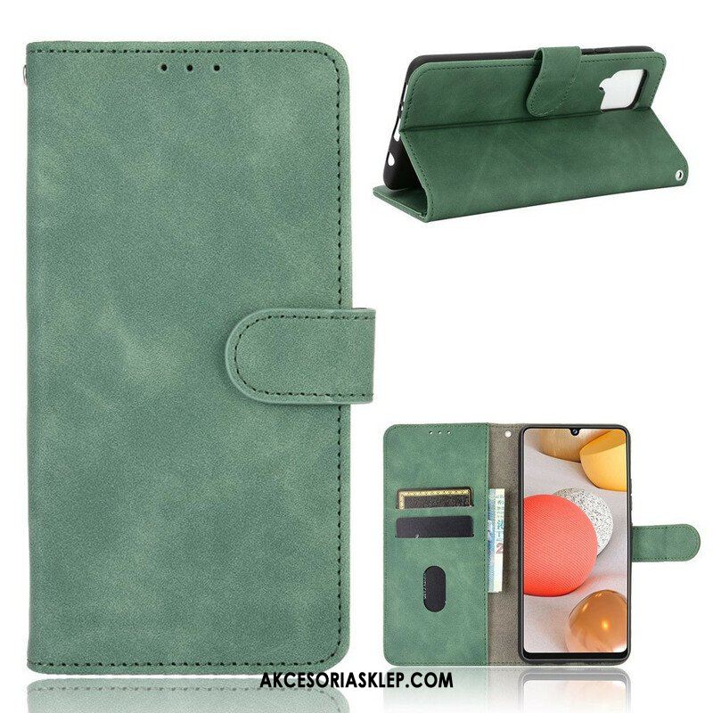 Etui Folio do Samsung Galaxy A42 5G Dotyk Skóry