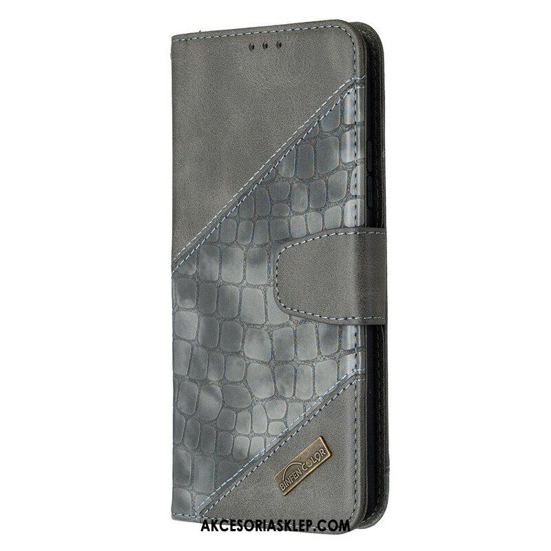 Etui Folio do Samsung Galaxy A42 5G Klasyczna Skóra Krokodyla