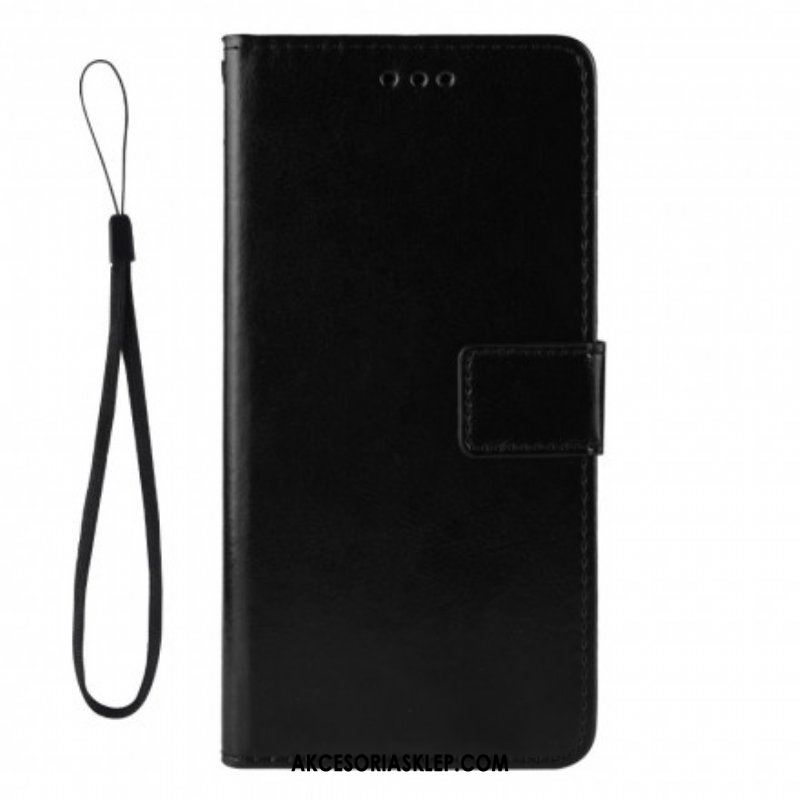 Etui Folio do Samsung Galaxy A52 4G / A52 5G / A52s 5G Błyszcząca Sztuczna Skóra