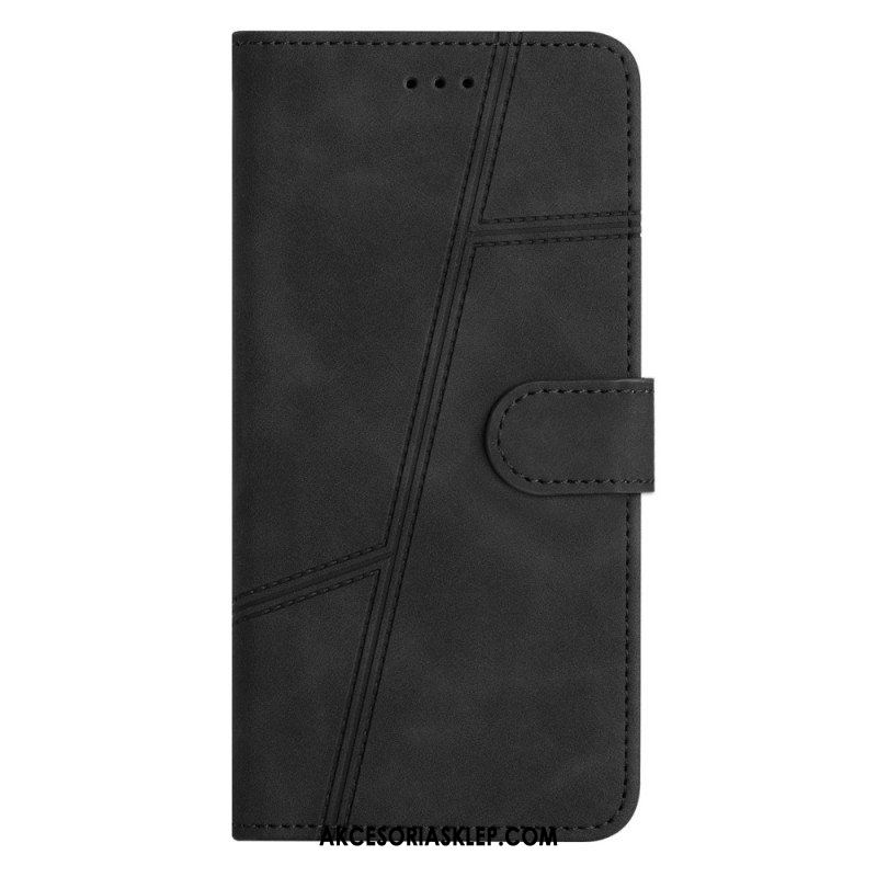 Etui Folio do Samsung Galaxy A53 5G z Łańcuch Linie Smyczy