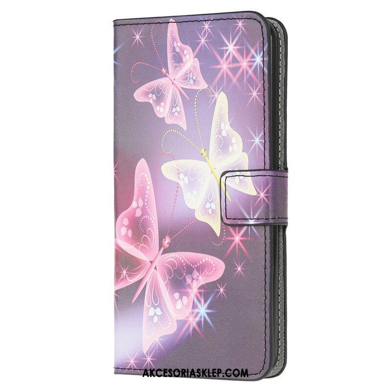 Etui Folio do Samsung Galaxy M12 / A12 Królewski Motyl