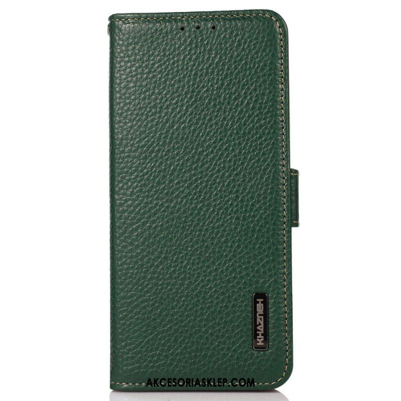 Etui Folio do Samsung Galaxy M13 Skóra Liczi Khazneh Rfid