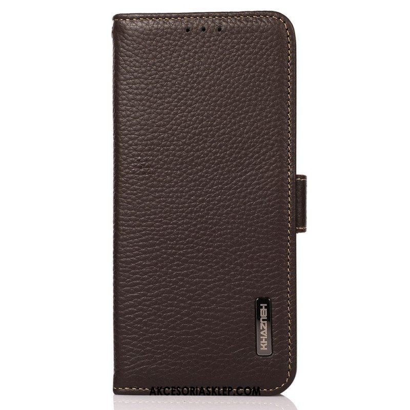 Etui Folio do Samsung Galaxy M23 5G Skóra Liczi Khazneh Rfid