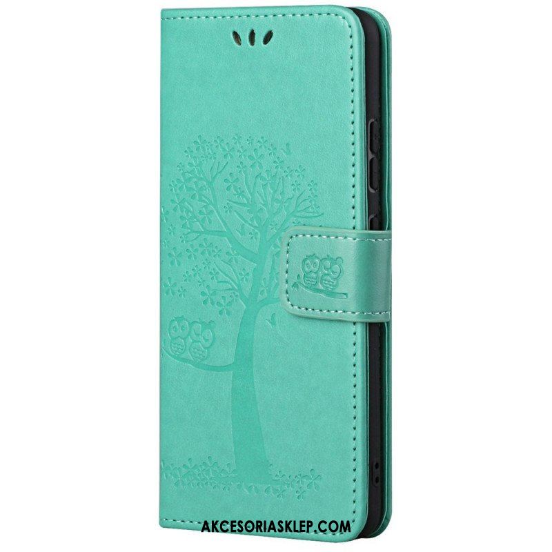 Etui Folio do Samsung Galaxy M23 5G Sowa Drzewo