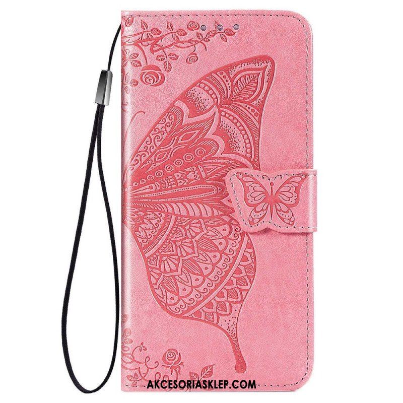 Etui Folio do Samsung Galaxy M53 5G Barokowy Motyl