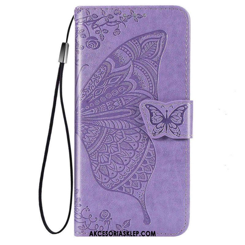 Etui Folio do Samsung Galaxy M53 5G Barokowy Motyl