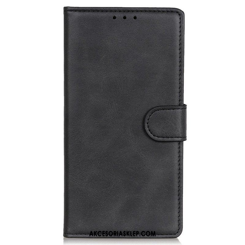 Etui Folio do Samsung Galaxy M53 5G Matowa Sztuczna Skóra