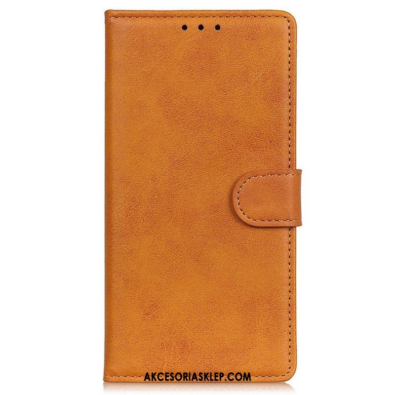 Etui Folio do Samsung Galaxy M53 5G Matowa Sztuczna Skóra