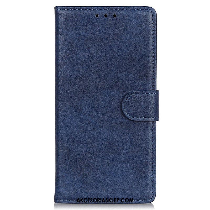 Etui Folio do Samsung Galaxy M53 5G Matowa Sztuczna Skóra