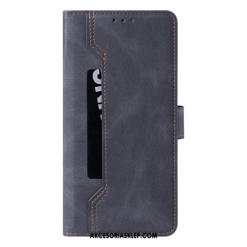 Etui Folio do Samsung Galaxy S22 Ultra 5G Posiadacz Karty Z Przodu