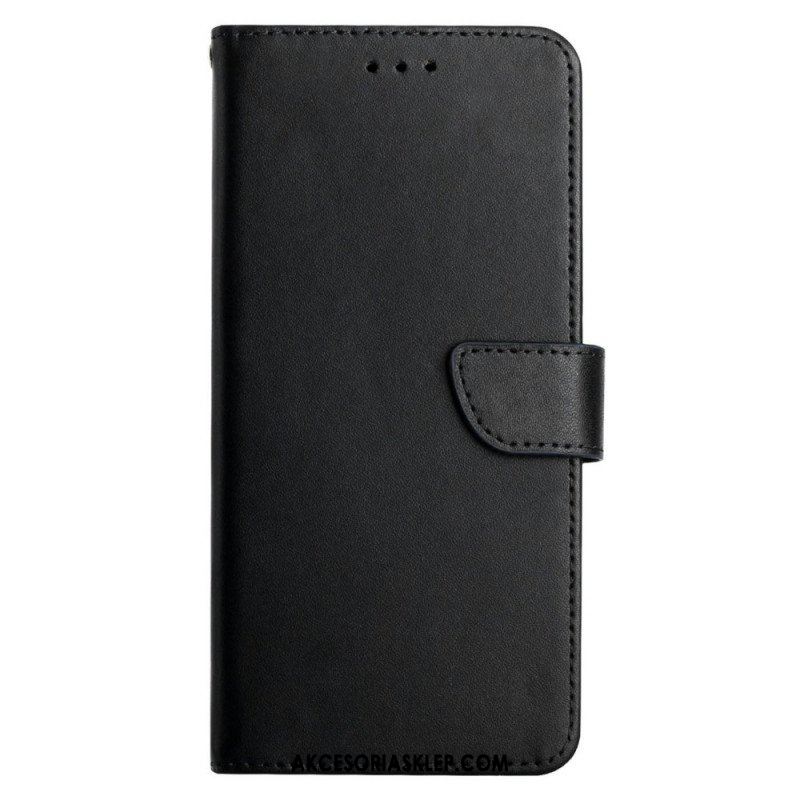 Etui Folio do Samsung Galaxy S22 Ultra 5G Prawdziwa Skóra Nappa