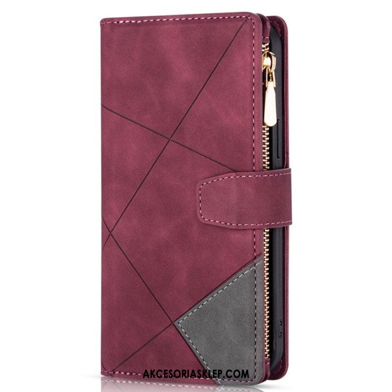 Etui Folio do Samsung Galaxy S23 5G Portfel z Łańcuch Portfel Z Pełnym Paskiem