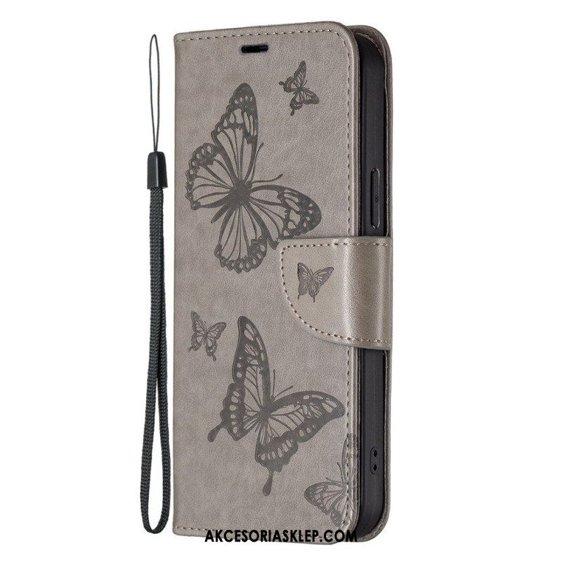 Etui Folio do Samsung Galaxy S23 Plus 5G Gigantyczne Motyle