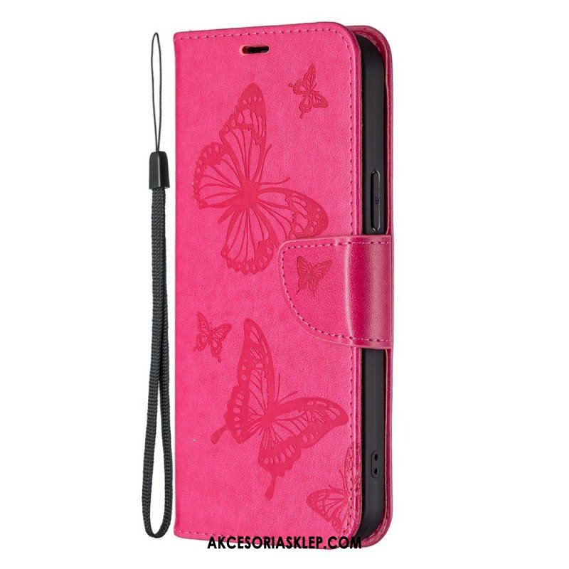 Etui Folio do Samsung Galaxy S23 Plus 5G Gigantyczne Motyle