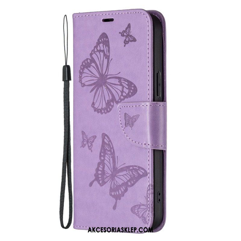 Etui Folio do Samsung Galaxy S23 Plus 5G Gigantyczne Motyle