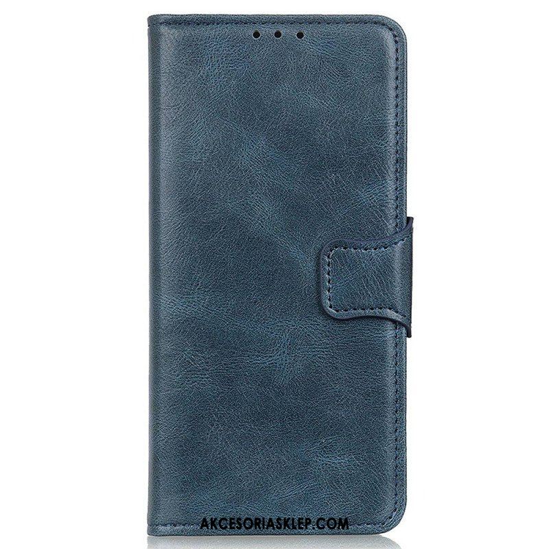 Etui Folio do Samsung Galaxy S23 Ultra 5G Stylowe Skórzane Zapięcie Dwustronne