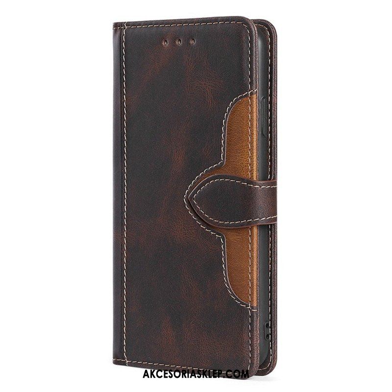 Etui Folio do Sony Xperia 1 IV Dwukolorowy Kwiatowy