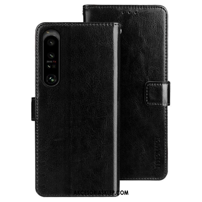 Etui Folio do Sony Xperia 1 IV Imitacja Skóry Idewei