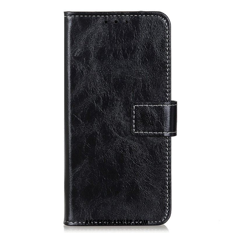 Etui Folio do Sony Xperia 10 IV Lakierowana Ze Szwami