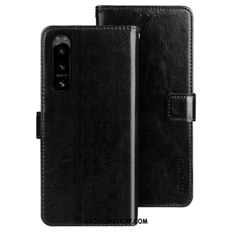 Etui Folio do Sony Xperia 5 IV Imitacja Skóry Idewei