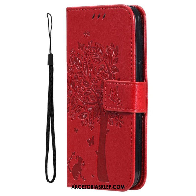 Etui Folio do Xiaomi 12T / 12T Pro Kot Pod Drzewem