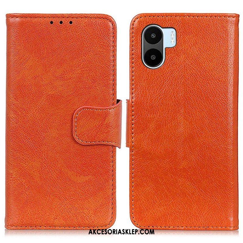 Etui Folio do Xiaomi Redmi A1 Dwoina Skóry Nappa