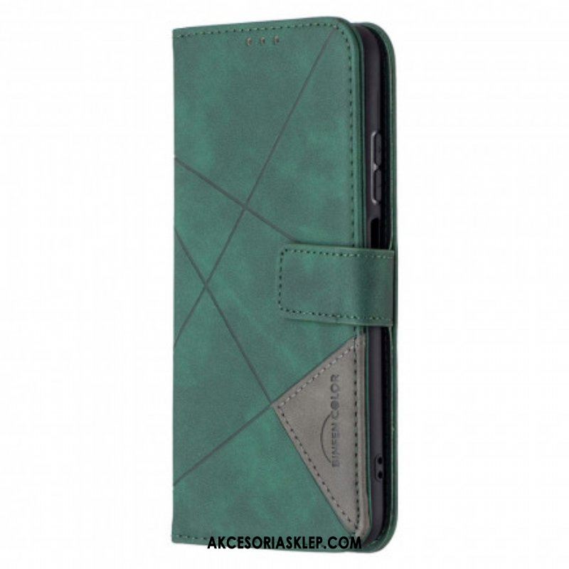 Etui Folio do Xiaomi Redmi Note 10 / 10S Kolor Trójkąta Binfena