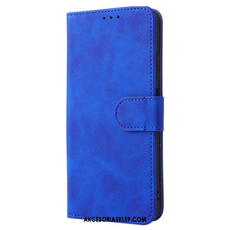 Etui Folio do Xiaomi Redmi Note 11 / 11S Dotyk Skóry Ze Smyczą