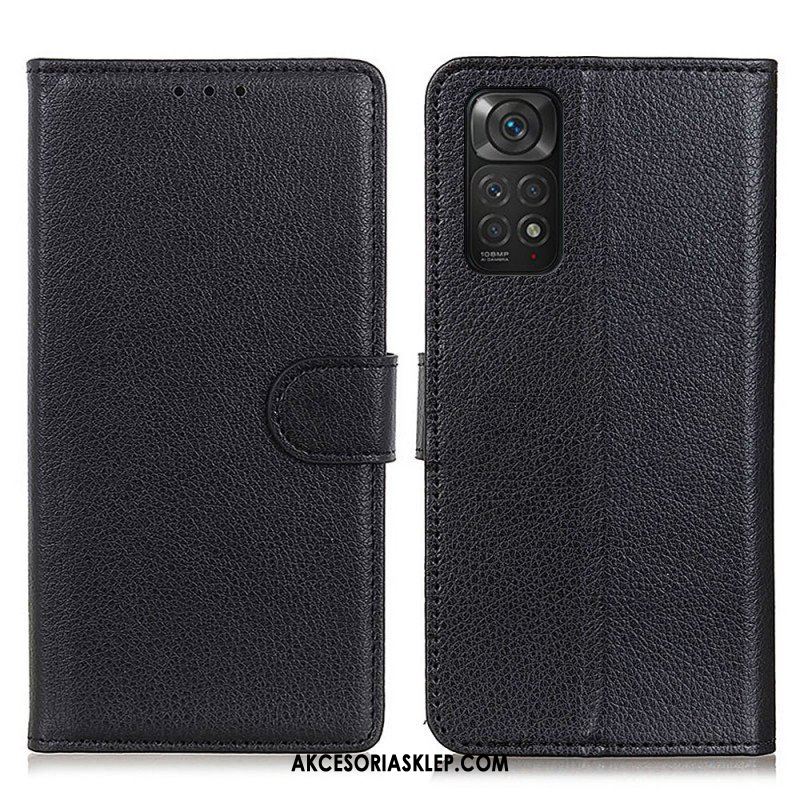 Etui Folio do Xiaomi Redmi Note 11 / 11S Tradycyjnie Liczi